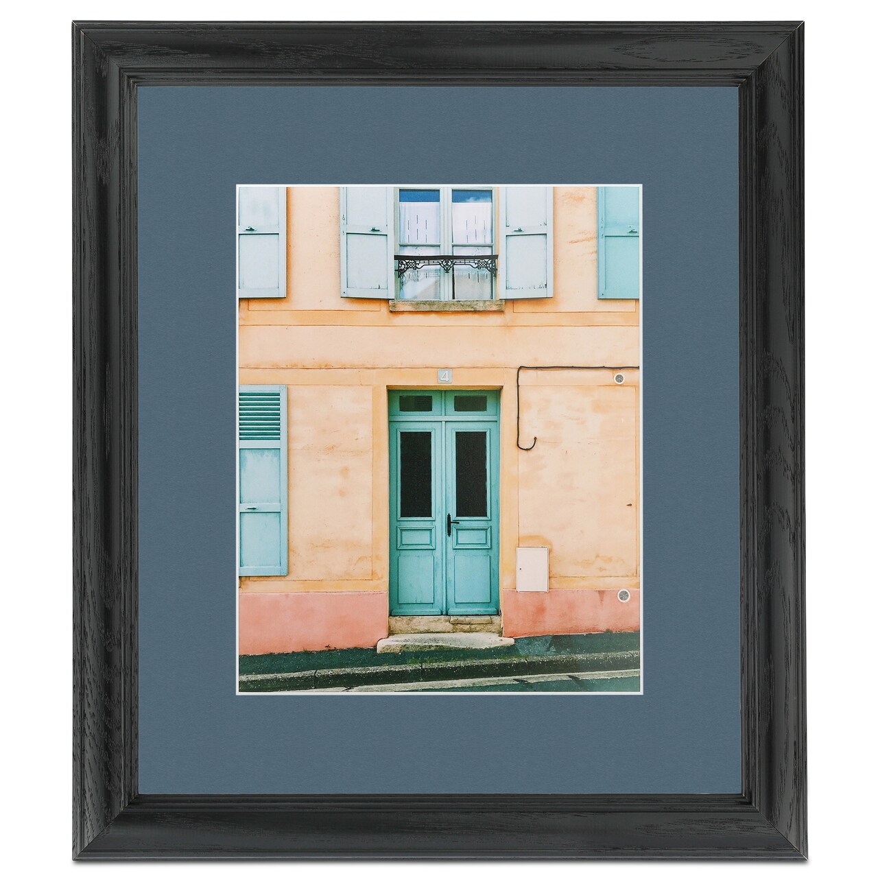 ArtToFrames 24x28" Matted Picture Frame with 20x24" Single Mat Photo Opening Framed in 1.25" Black and 2" Mat (FWM-4083-24x28)